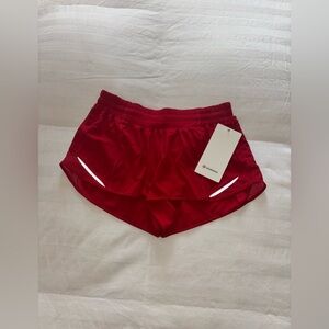 Lululemon Hotty Hot Shorts Dark Red